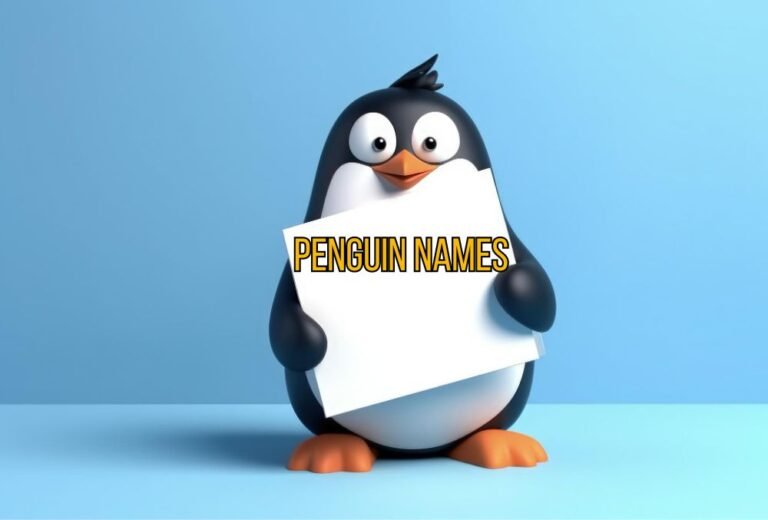 Top 300 Brilliant Penguin Names to Melt Your Heart